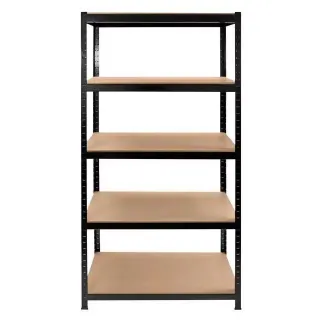 Estanteria Metalica Galvanizada Negra 875 kg NUEVA