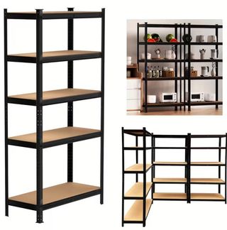 Estanteria Metalica Galvanizada Negra 875 kg NUEVA