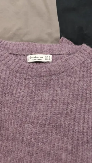 Jersey Stradivarius Oversize Morado Talla M