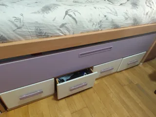 Cama nido 90cm con cajones