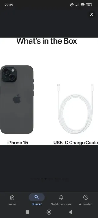 iPhone 15 128GB Nero Sigillato