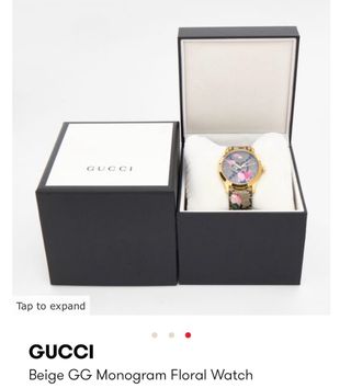 Reloj Gucci GG Monogram Floral Beige