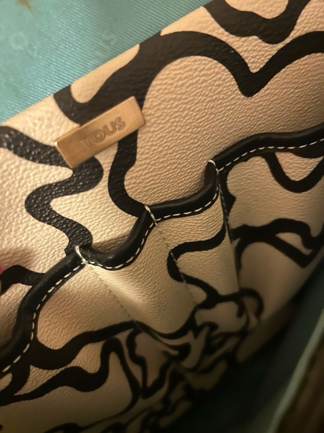 Bandolera Tous Beige y Negra