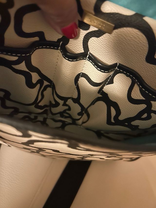 Bandolera Tous Beige y Negra