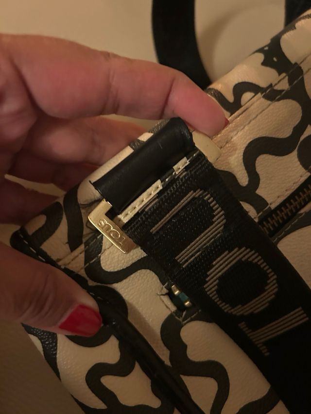 Bandolera Tous Beige y Negra