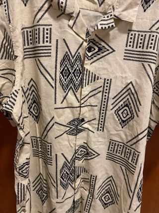 Camicia Primark Beige Fantasia Geometrica XXL