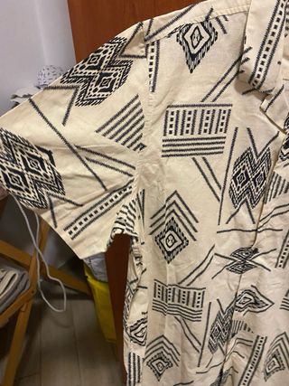Camicia Primark Beige Fantasia Geometrica XXL
