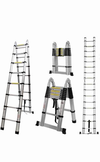 Escalera Telescópica Profesional Aluminio 5M