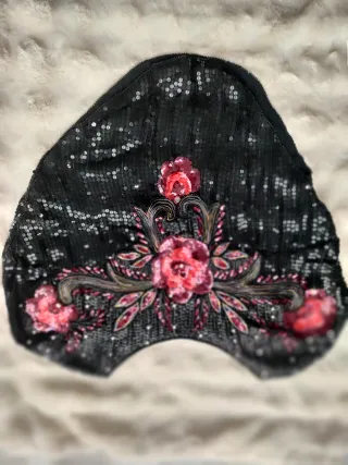 Top Fiesta Lentejuelas Flores