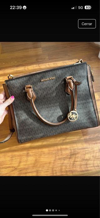 Bolso Michael Kors Marrón y Dorado