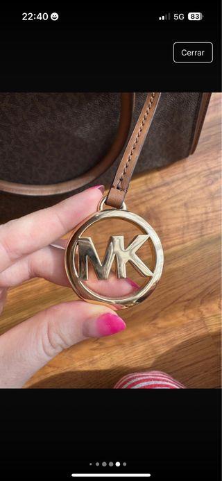 Bolso Michael Kors Marrón y Dorado