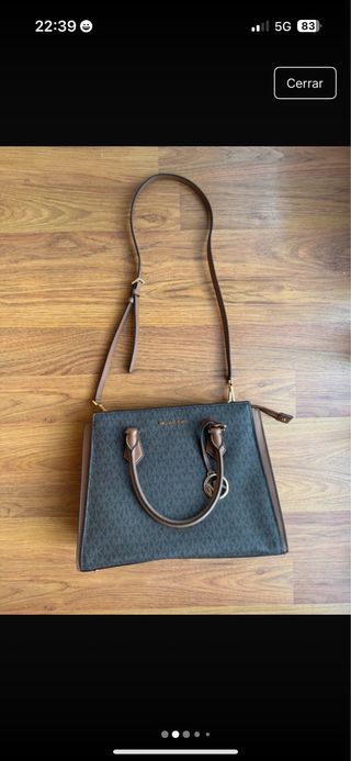 Bolso Michael Kors Marrón y Dorado