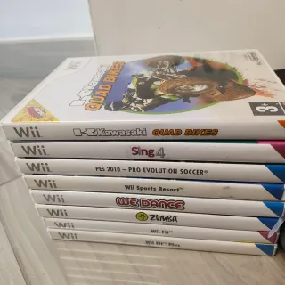 Nintendo Wii + 8 giochi e accessori