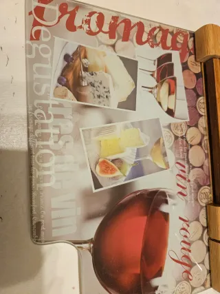 Set formaggio con tagliere in bambù