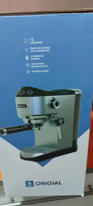 Cafetera Espresso Origial Acero Inox.