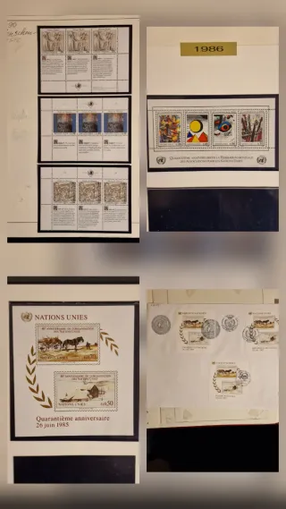 Album francobolli Nazioni Unite