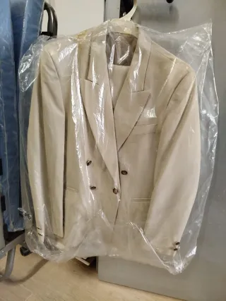 Traje de chaqueta infantil beige