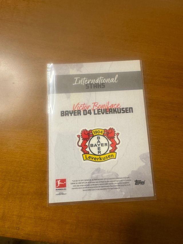 Card Topps Victor Boniface Bayer Leverkusen