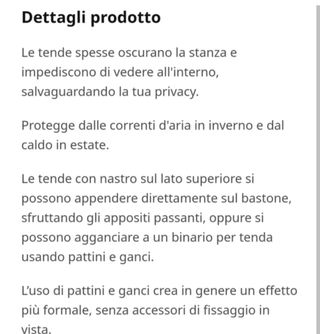 Tende oscuranti 145x300 Ikea Majgull