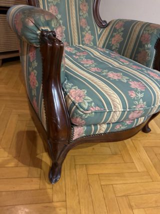 Conjunto de 2 butacas tapizadas