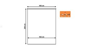 Tenda arrotolabile a schermo termico 1% con catena in PVC