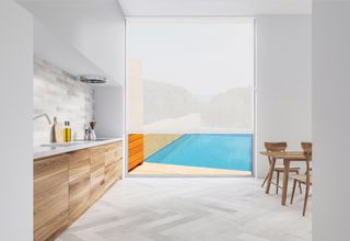 Tenda arrotolabile a schermo termico 1% con catena in PVC