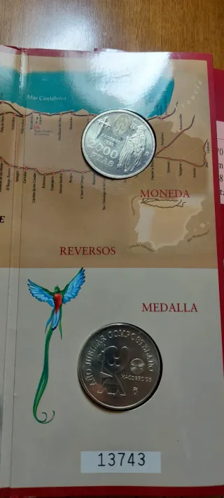 Moneda y Medalla Ruta Quetzal Argentaria 1999
