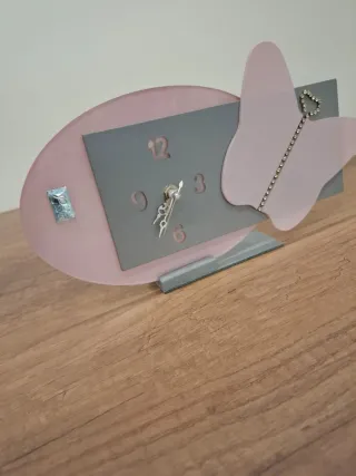 Orologio da tavolo farfalla anni '90