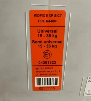 Silla coche Britax Römer