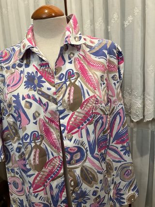 Camisa vintage multicolor
