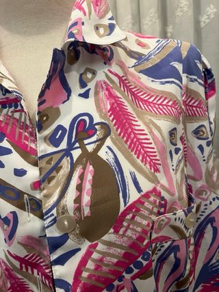 Camisa vintage multicolor