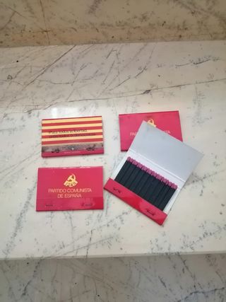 4 Cajas Cerillas Partido Comunista España