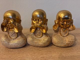 Budas decorativos dorados Maison du Monde