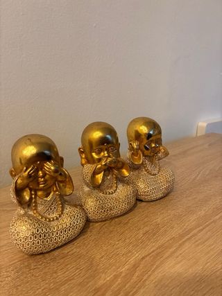 Budas decorativos dorados Maison du Monde