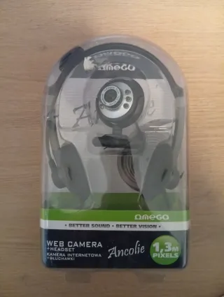 Webcam Omega Ancolie + Cuffie 1,3M