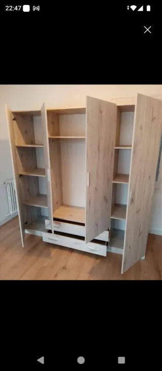 Armario modular madera