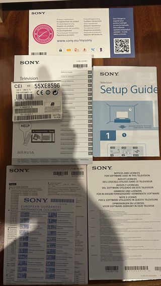 TV LED Sony 55'' KDXE8596 y barra de sonido LG