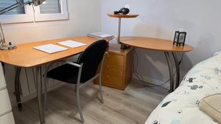 Escritorio modular madera y metal