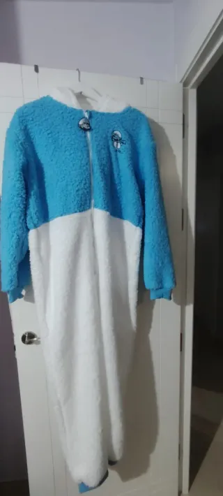 Pijama Pitufos Azul y Blanco