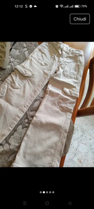 Pantaloni cargo bambina Zara beige