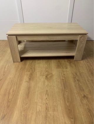 Mesa de centro elevable de madera