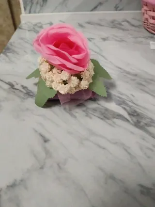 Saponetta decorata floreale