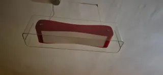 2 Lampadari design rosso e bianco