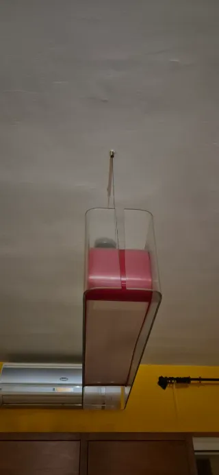 2 Lampadari design rosso e bianco