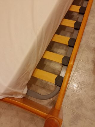 Cama de madera pino 90 cm