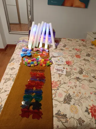 Lote Fiesta: Gafas, Lazos, Flores y Luces