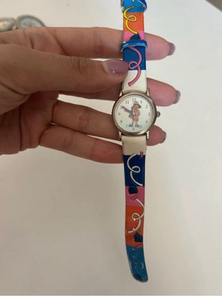 Orologio vintage con cinturino colorato