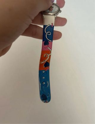 Orologio vintage con cinturino colorato