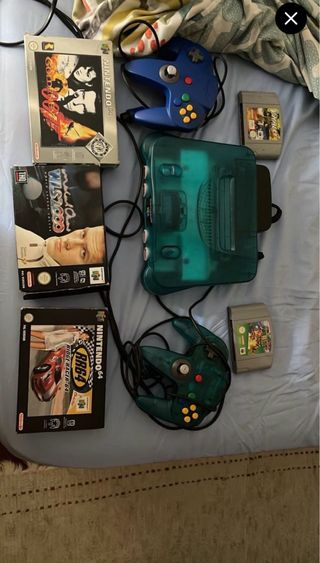 Nintendo 64 Turquesa + 3 Juegos + 2 Controles