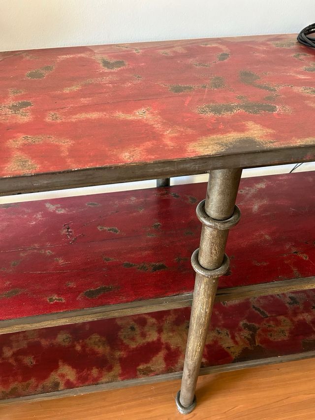 Estantería industrial metal y madera